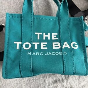 Marc Jacobs Turquoise Canvas Tote